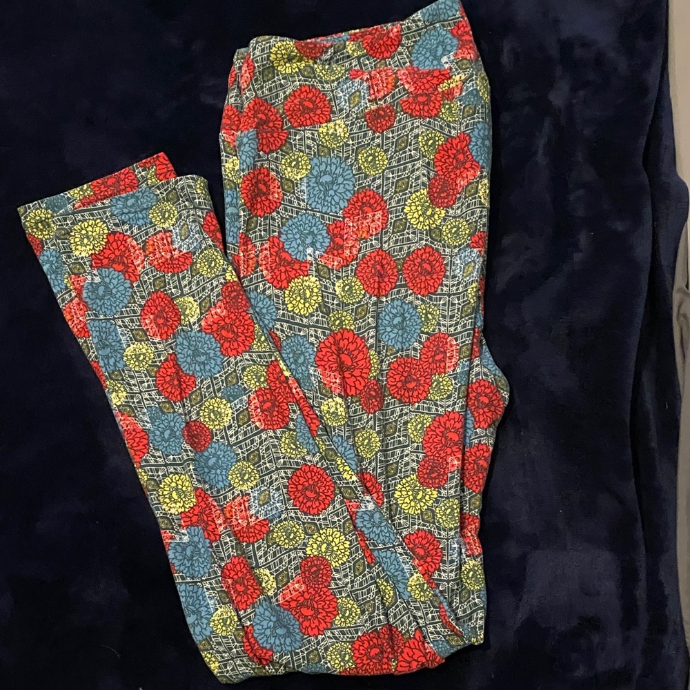 LuLaRoe Colorful Floral Leggings